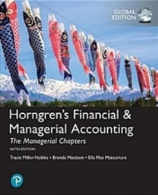 Horngren’s Financial & Managerial Accounting 6/e
